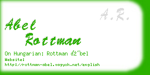 abel rottman business card